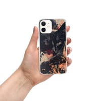 Image 10 of Beautiful Black Cat Face Splatter Painting Clear Case for iPhone®