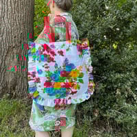 Image 5 of Floral Ruffle Tote Curved