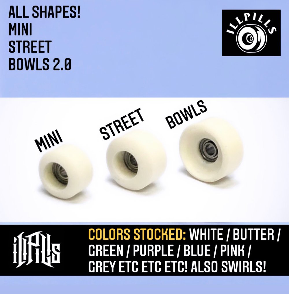 ILLPILLS (ABEC 9 BEARINGS) MULTIPLE COLOR CHOICES