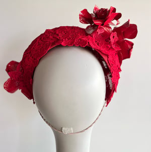Image of Red lace crown