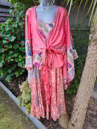 Image 1 of Kimono and cami set -peach reduced for marks on it