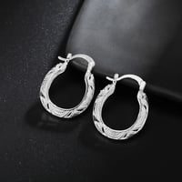 Image 2 of Hot charms 925 Sterling Silver vintage earrings for woman high quality Fashion party Wedding Jewelry