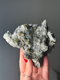 Image 1 of PHANTOM CALCITE WITH CHALCOPYRITE - LINWOOD MINE, BUFFALO, IOWA 7