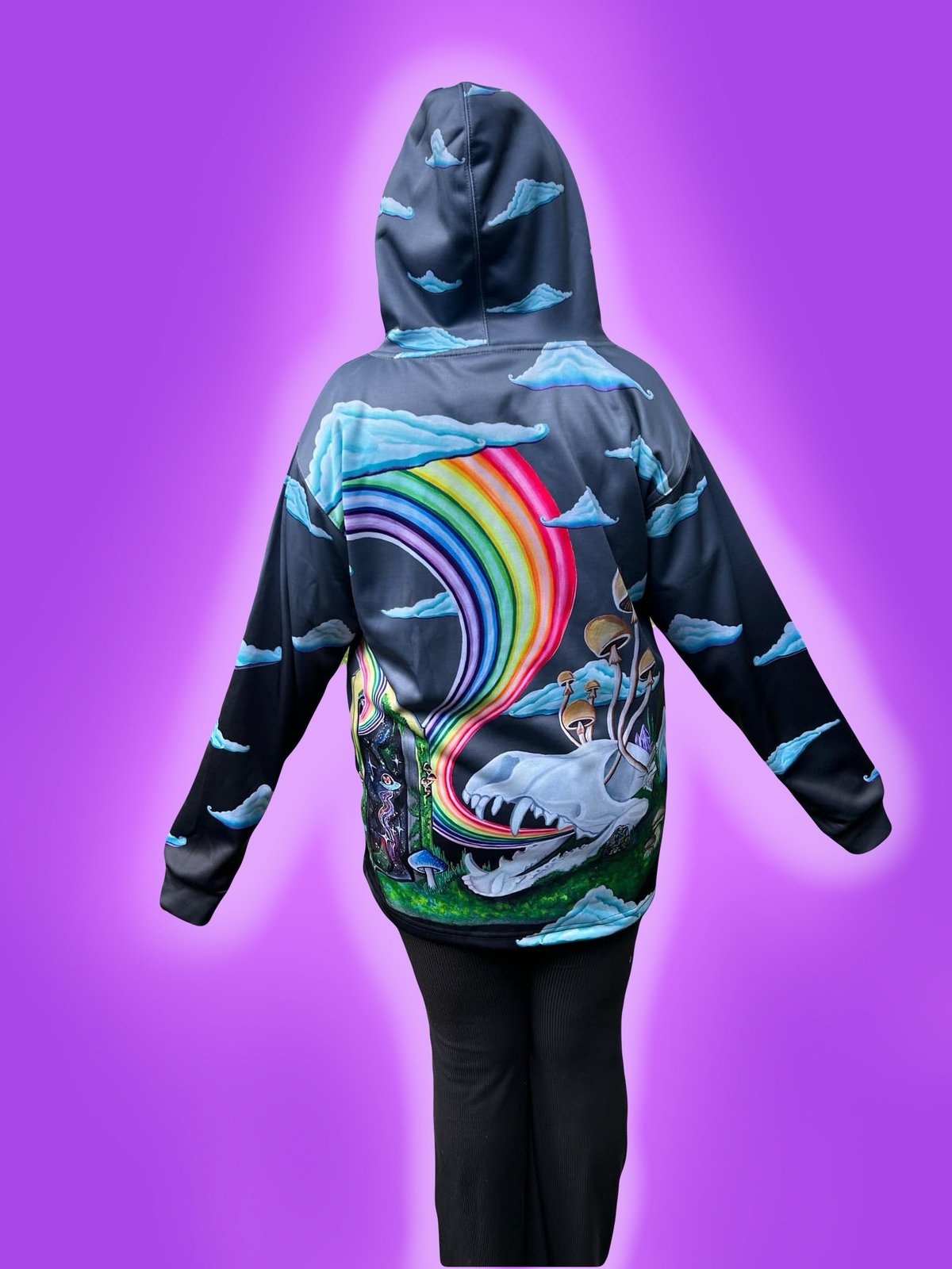 【ピロリ菌】24aw ORIMI BLANKET HOODIE KUSIKOHC ORIGAMI CHAIN PRINT SWEAT HOODIE | 50%OFF SALE
