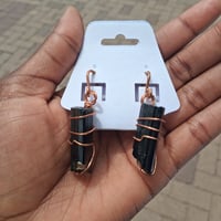 Image 1 of Black Tourmaline Earrings