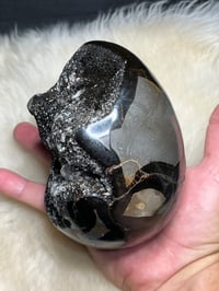 Image 10 of Septarian Egg With Calcite #2396