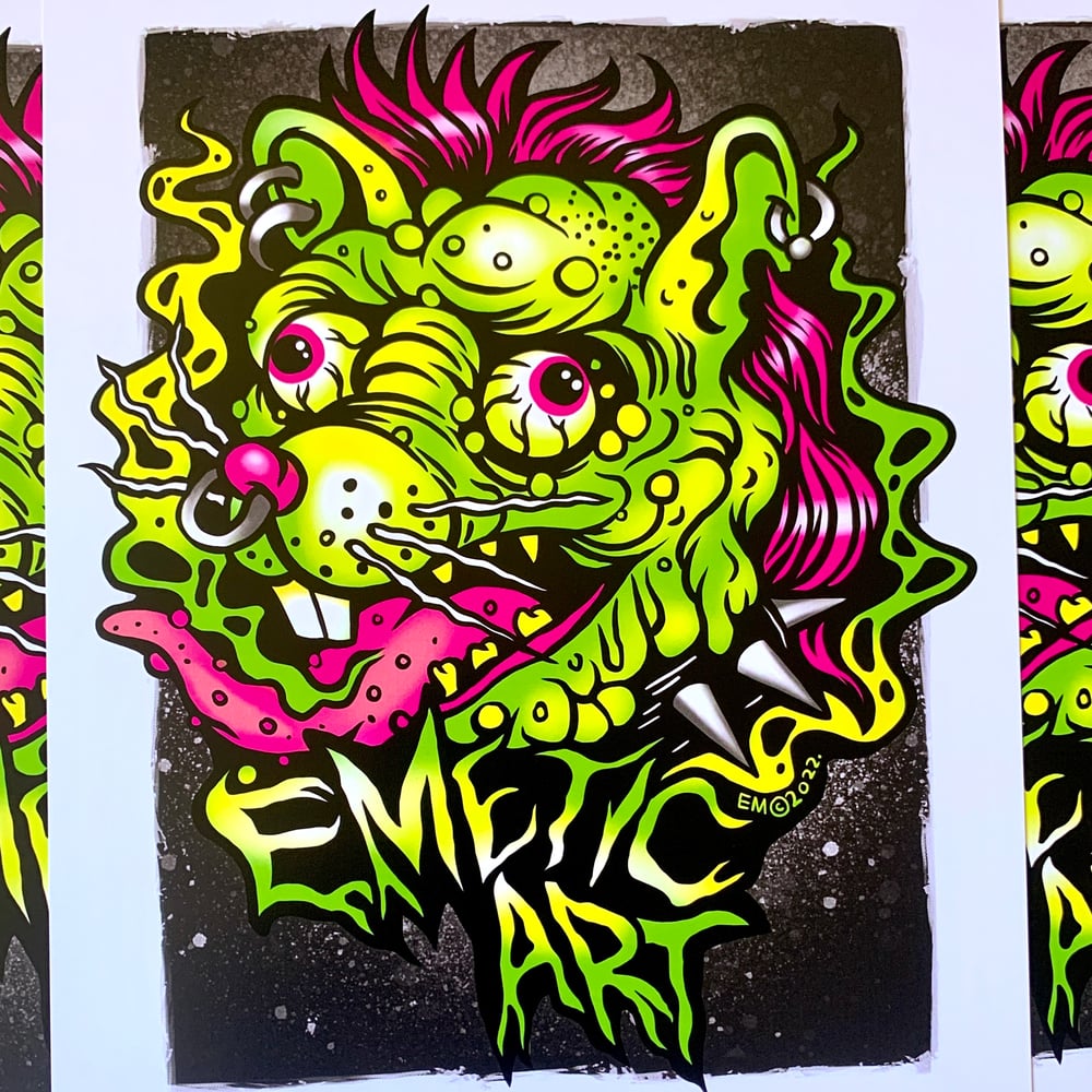 Acid Rat Art Print 