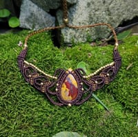 Mookaite & Brass Choker 