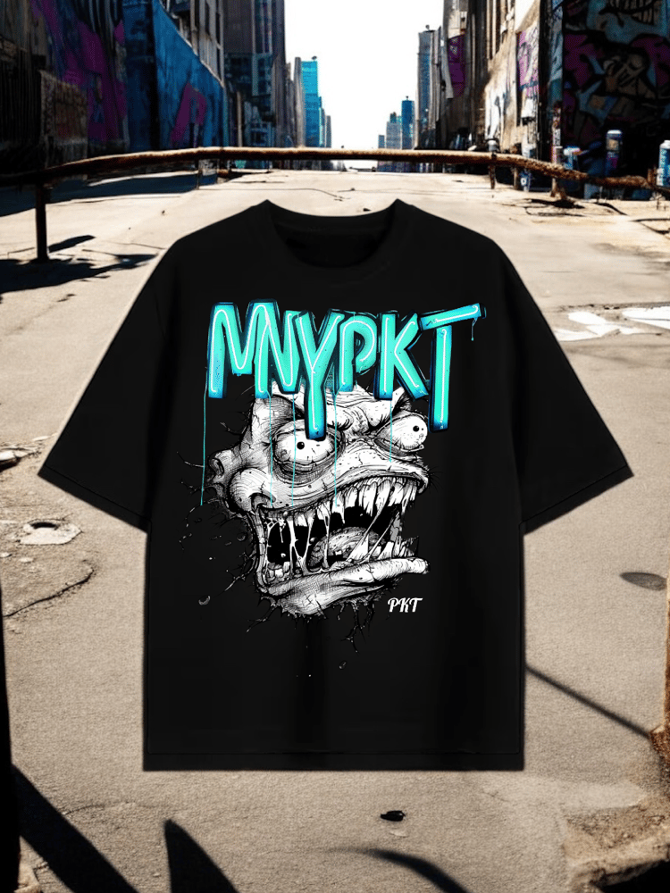 MONSTA TEE// AQUA
