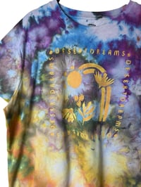 Image 7 of ♻️ UPCYCLED XXL Ladies Desert Dreams Graphic Tee in Watercolor Ice Dye