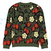 Image 3 of Strawberries Knitted Crew Sweater