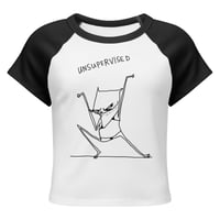Image 8 of Women’s micro rib raglan baby tee unsuper