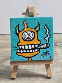 Image 4 of Spe 7 2.5x2.5 Inch Original Painting by Joey Mars 