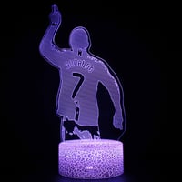 Image 2 of Footballer Cristiano Nathan LED 3D night light 16 colors variable visual lighting living room home d