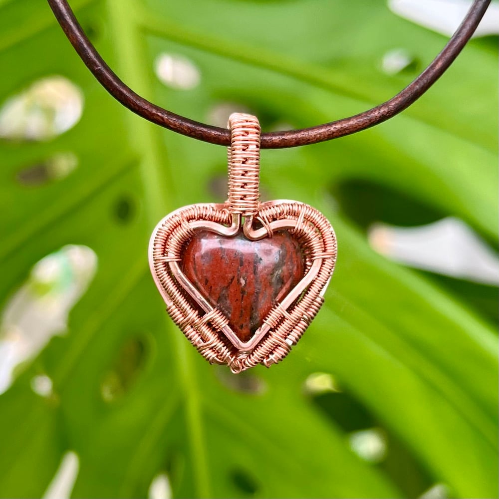 Image of Jasper Heart For Crystal S.