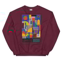 Image 4 of LOVEDCGOGO "ART DECO" Unisex Sweatshirt (see color options)