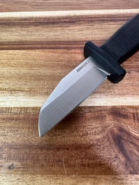 Image 2 of Demko Armiger 2 Shark Foot Fixed Knife 2" 4034 Steel Blade Black TPR Handle
