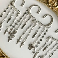 Image 4 of SILVER SNAKE EAR CUFFS