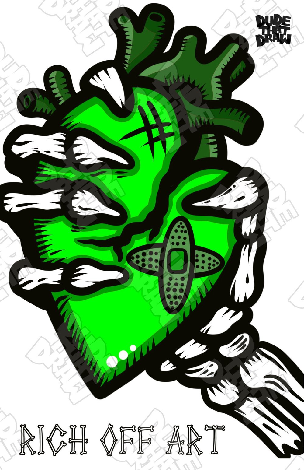 Rich Off Art Print