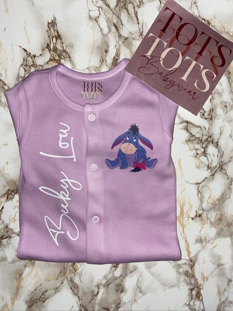 Hand Dyed Eeyore Sleepsuit