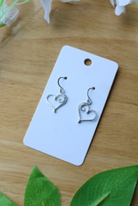 Image 2 of Sterling Silver Heart Earrings (2 pairs available)