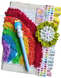 Image 1 of Shaggy Rainbow Journal + Pen {set A}