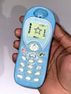Light Blue Ceramic Phone Pipe