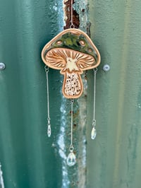 Mushroom sun catcher-green