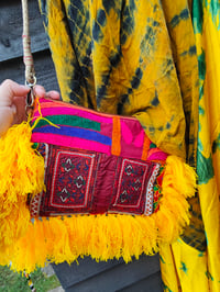 Image 2 of Shake your tassels- Bag- clutch or cross body/shoulder YELLOW