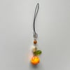 tangerine phone charm