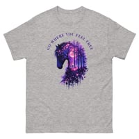Image 3 of Go Where You Feel Free Horse Forest Unisex Classic Tee | Colorful Horse Graphic Shirt
