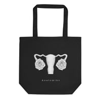 Fallopian Blossom Tote Bag - Black