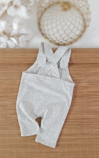 Image 3 of Newborn boys romper Dylan - light grey melange