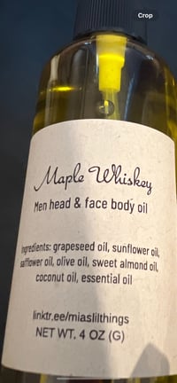 Mia's Men Maple Whiskey Body Oil