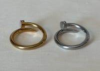 Image 4 of NAIL RING WITH STONE