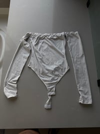 white offshoulder shirt (sz med)