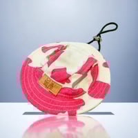Image 1 of Pink Cow Print Pet Bucket Hat