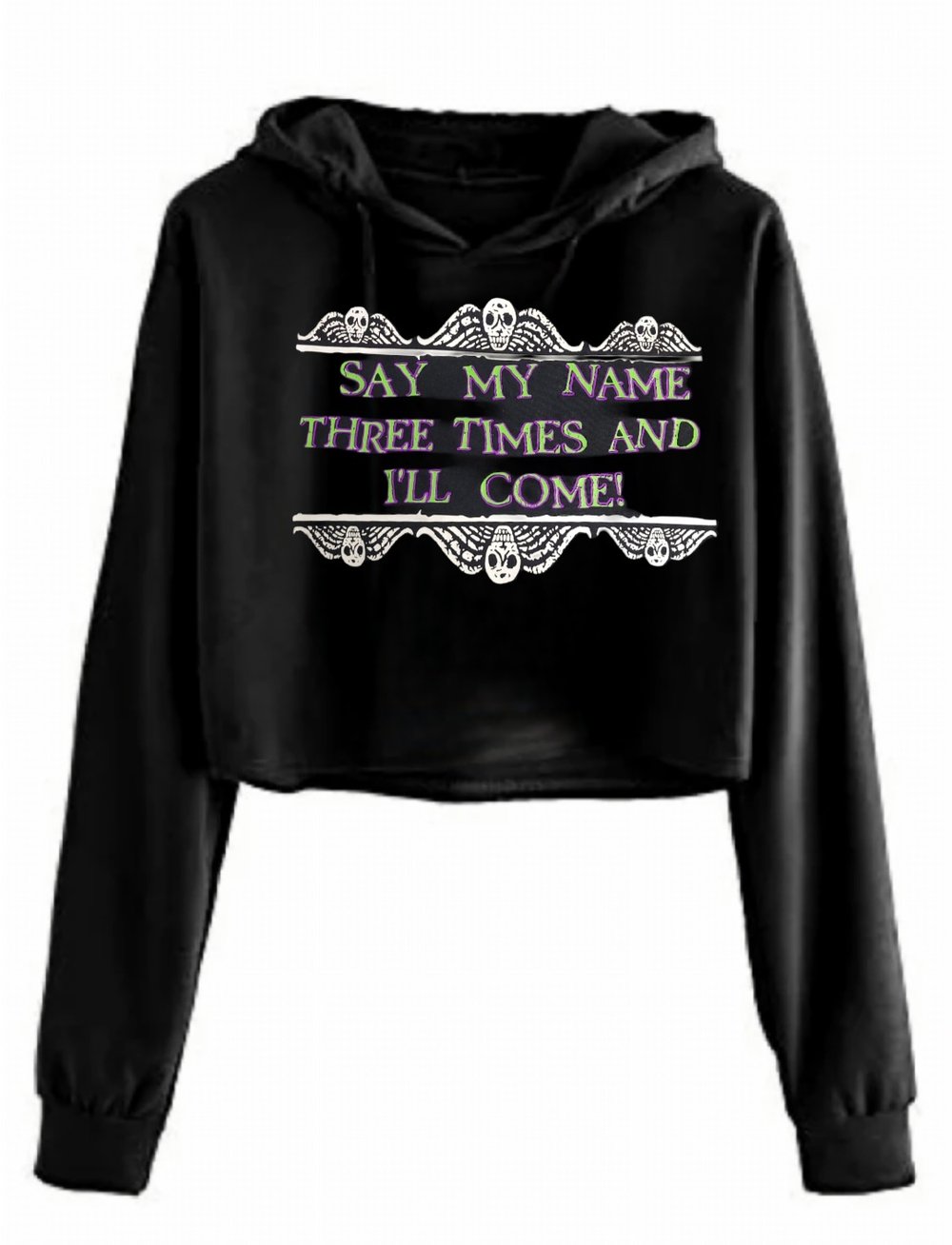 Say my Name! Cropped Hoodie