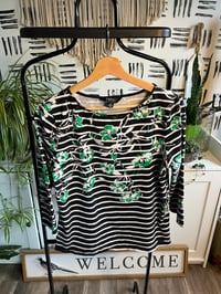 Image 1 of stripe printed top