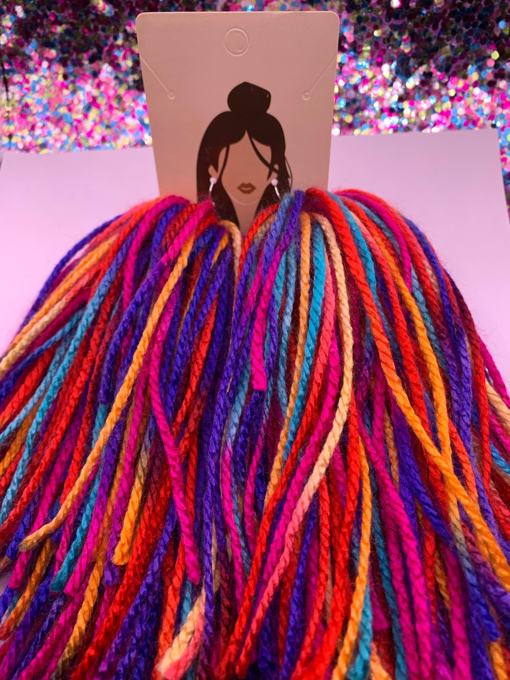 Image of Shag Yarn earrings