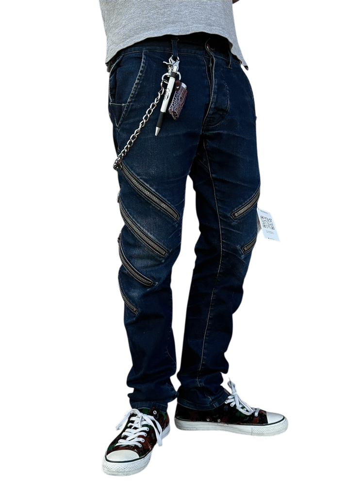 Image of VIVIENNE WESTWOOD 8-Zip Raw Denim