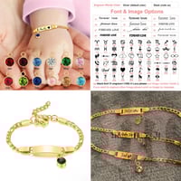 Custom Baby Birthstone Bracelet