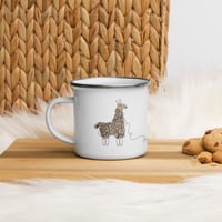 Image 1 of 12 oz River View Alpaca Co. Enamel Mug