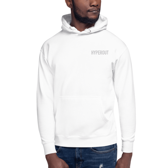 Image of HYPEROUT™ White Minimalist Hoodie | HYPEROUT SZN ONE™