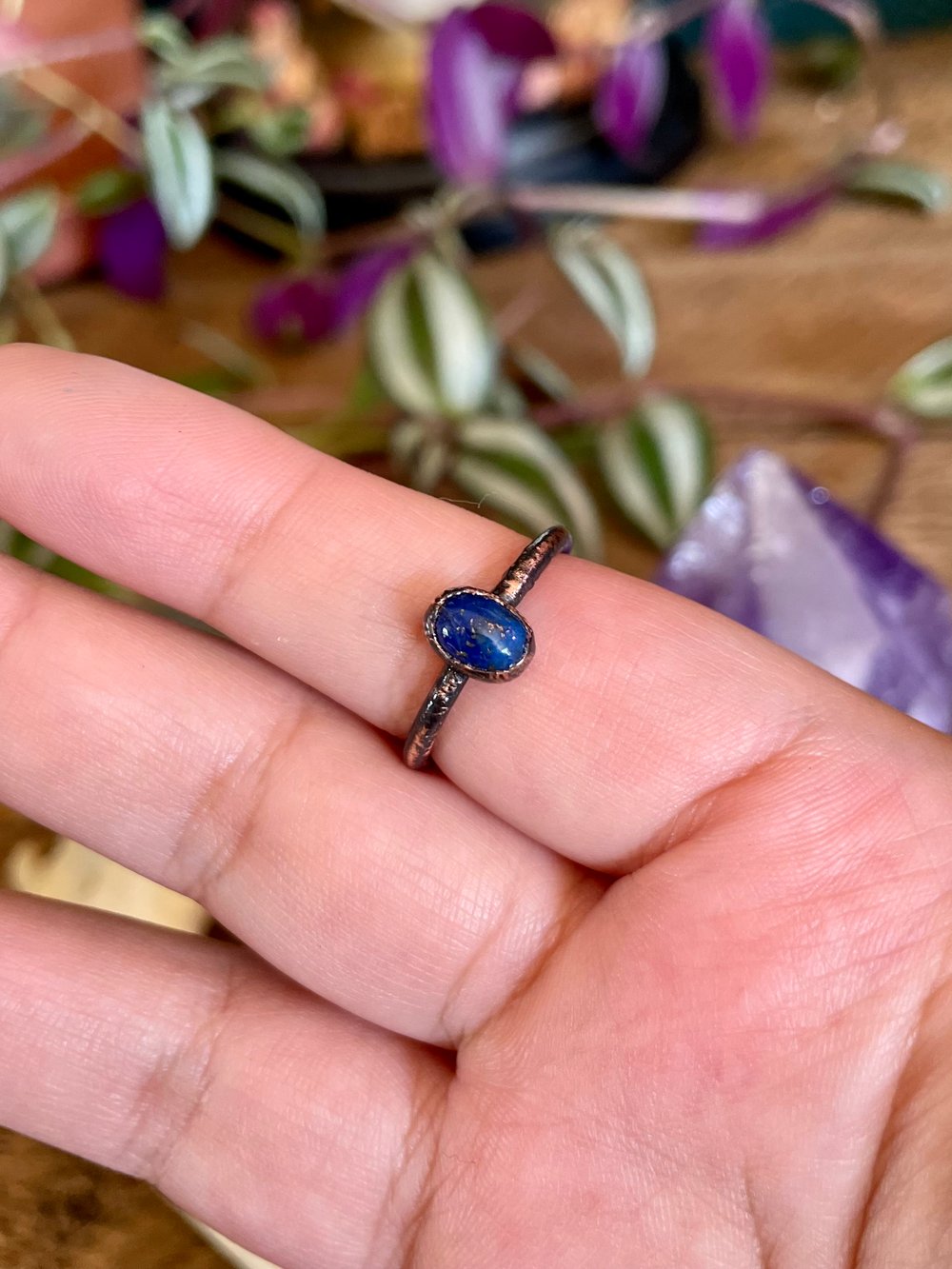 Lapis Lazuli Stacker Ring | Size 6.5