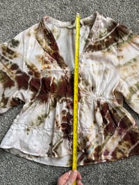 Image 9 of whimsical fae button up-cycled blouse (M)