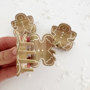 Image of Gingerbread Man Claw Clip 