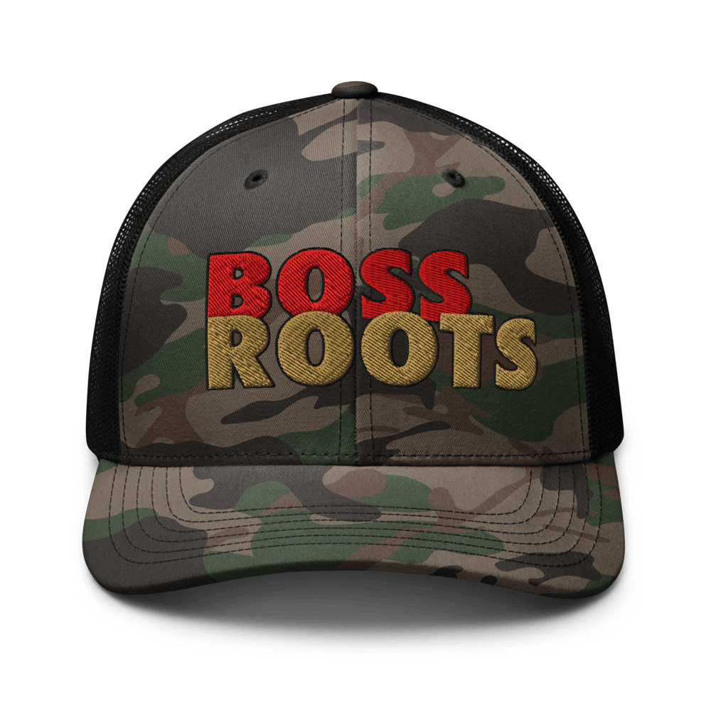 NEW! Camouflage embroidered trucker hat