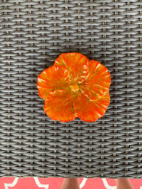 Image 5 of Fused Glass Hibiscus Trinket/Soap Dish 