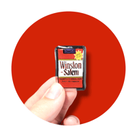 Image 2 of Winston-Salem Cigarette Pack Pin